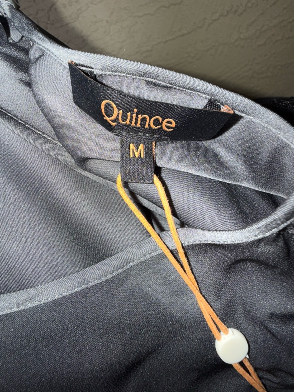Quince Nwt Silk Midi Dress Old Money Quiet Luxury Clean Girl Capsule Chic-Med - Picture 9 of 10
